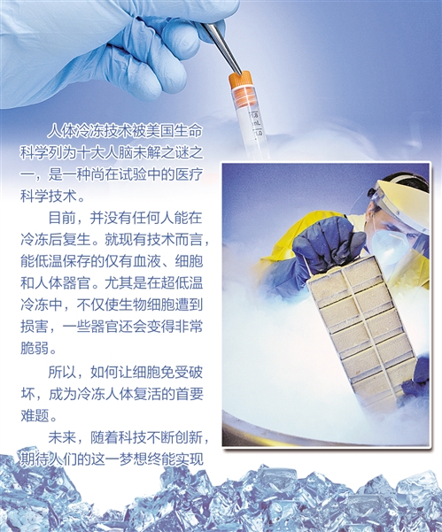人体冷冻 复苏成功可能性 低温冷冻保存技术_人体冰冻后真能复活吗