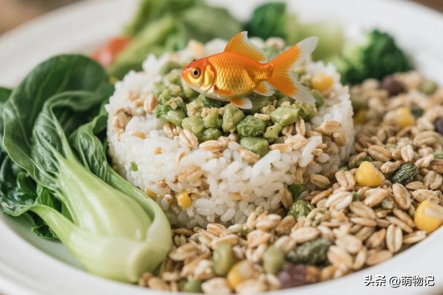 小金鱼没有饲料吃什么_自制低脂金鱼饲料_金鱼家常食材喂食法