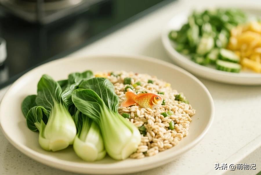 小金鱼没有饲料吃什么_自制低脂金鱼饲料_金鱼家常食材喂食法