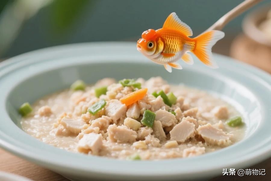 小金鱼没有饲料吃什么_自制低脂金鱼饲料_金鱼家常食材喂食法