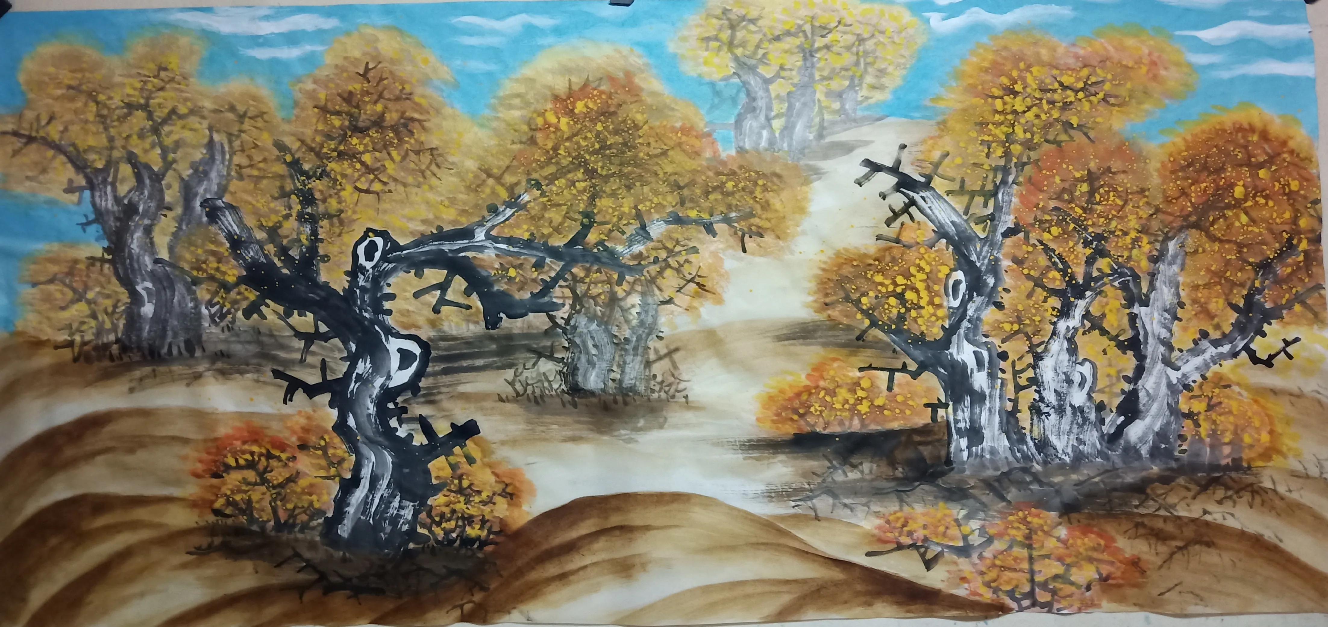 孙晓凤山水画_孙晓凤花鸟画_松涛书法家