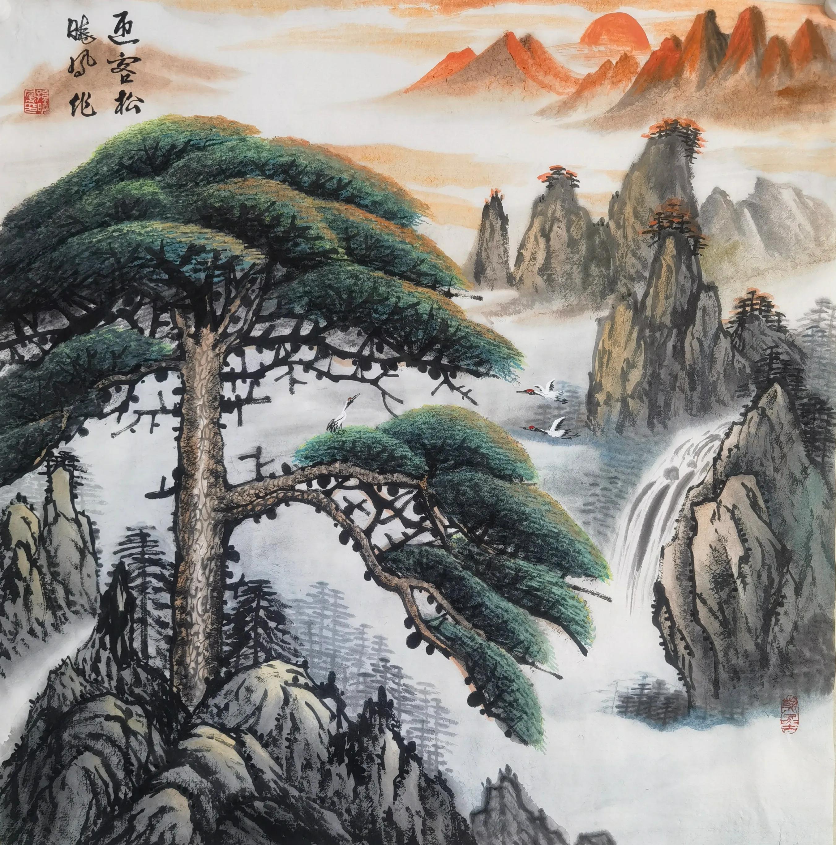 松涛书法家_孙晓凤花鸟画_孙晓凤山水画