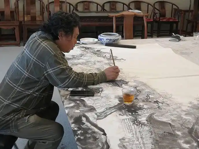 张宝珠画家书法_张宝珠 鹊华春色 大众日报名家邀请展
