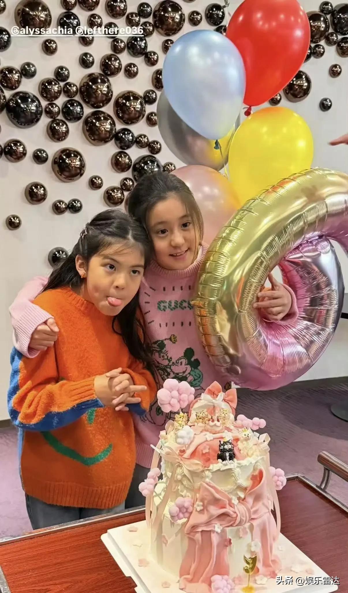 贾静雯三女儿波妞9岁生日愿望 真正星二代 贾静雯大女儿梧桐妹外貌变化_贾静雯二胎女儿