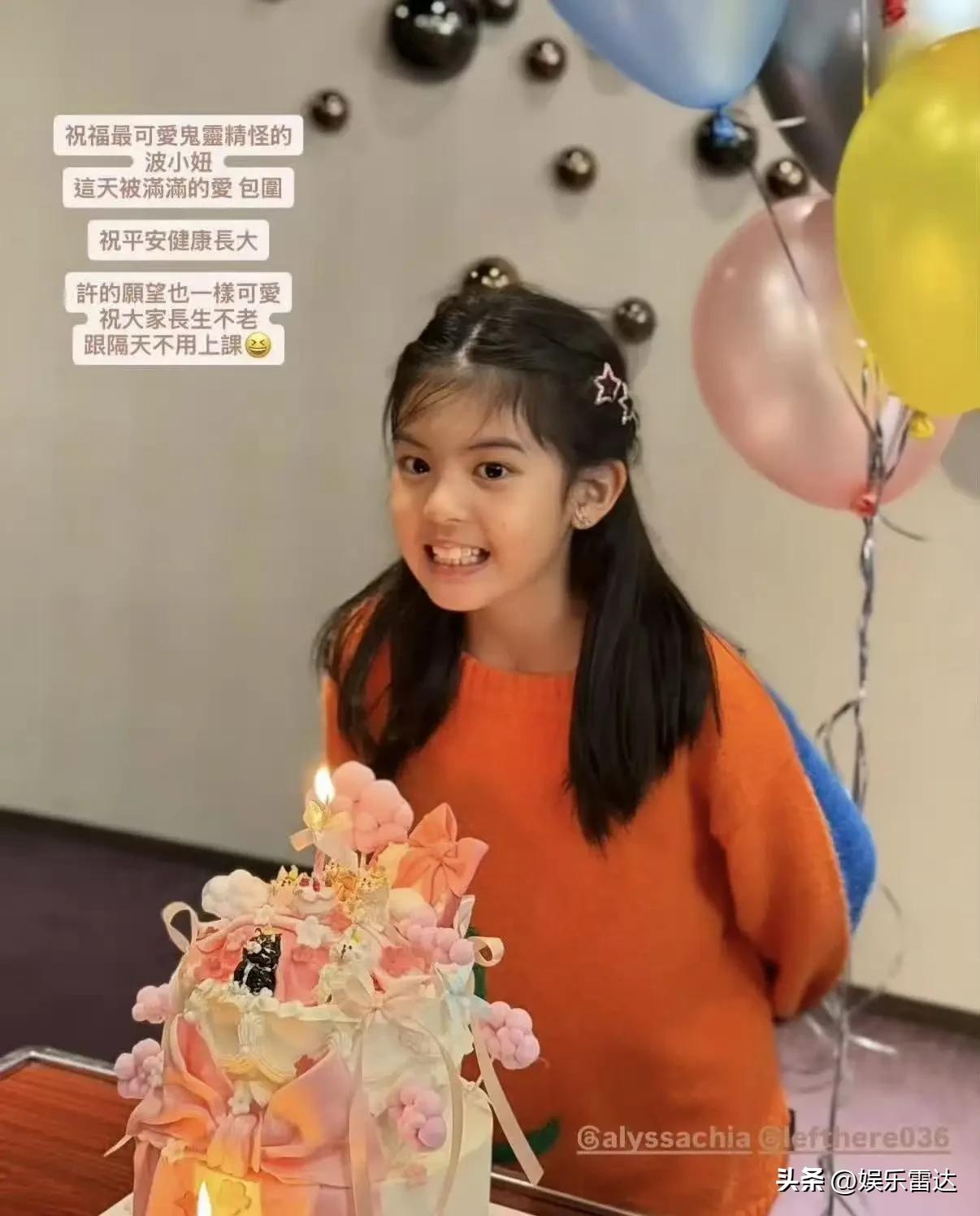 贾静雯二胎女儿_贾静雯三女儿波妞9岁生日愿望 真正星二代 贾静雯大女儿梧桐妹外貌变化