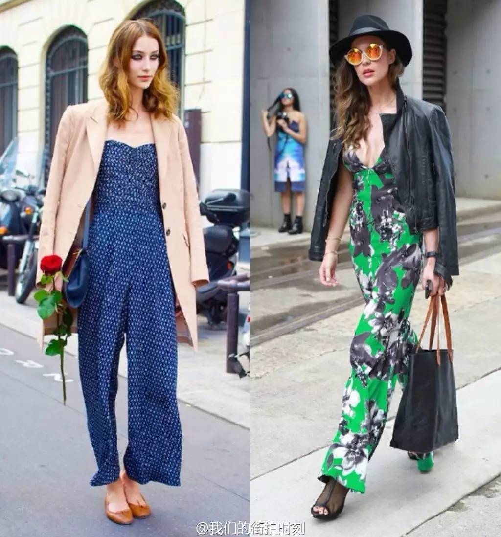 连体裤时尚搭配_连体裤穿搭_连身裤连体裤