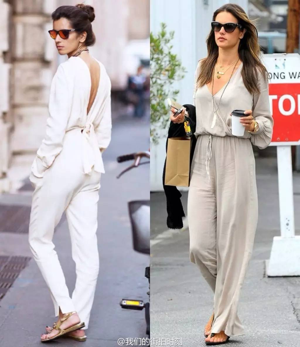 连体裤时尚搭配_连体裤穿搭_连身裤连体裤