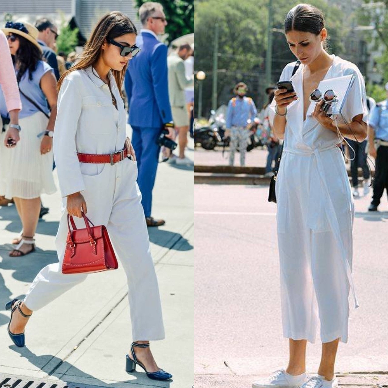 连体裤时尚搭配_连体裤穿搭_连身裤连体裤