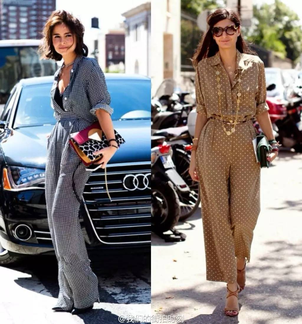 连体裤时尚搭配_连体裤穿搭_连身裤连体裤