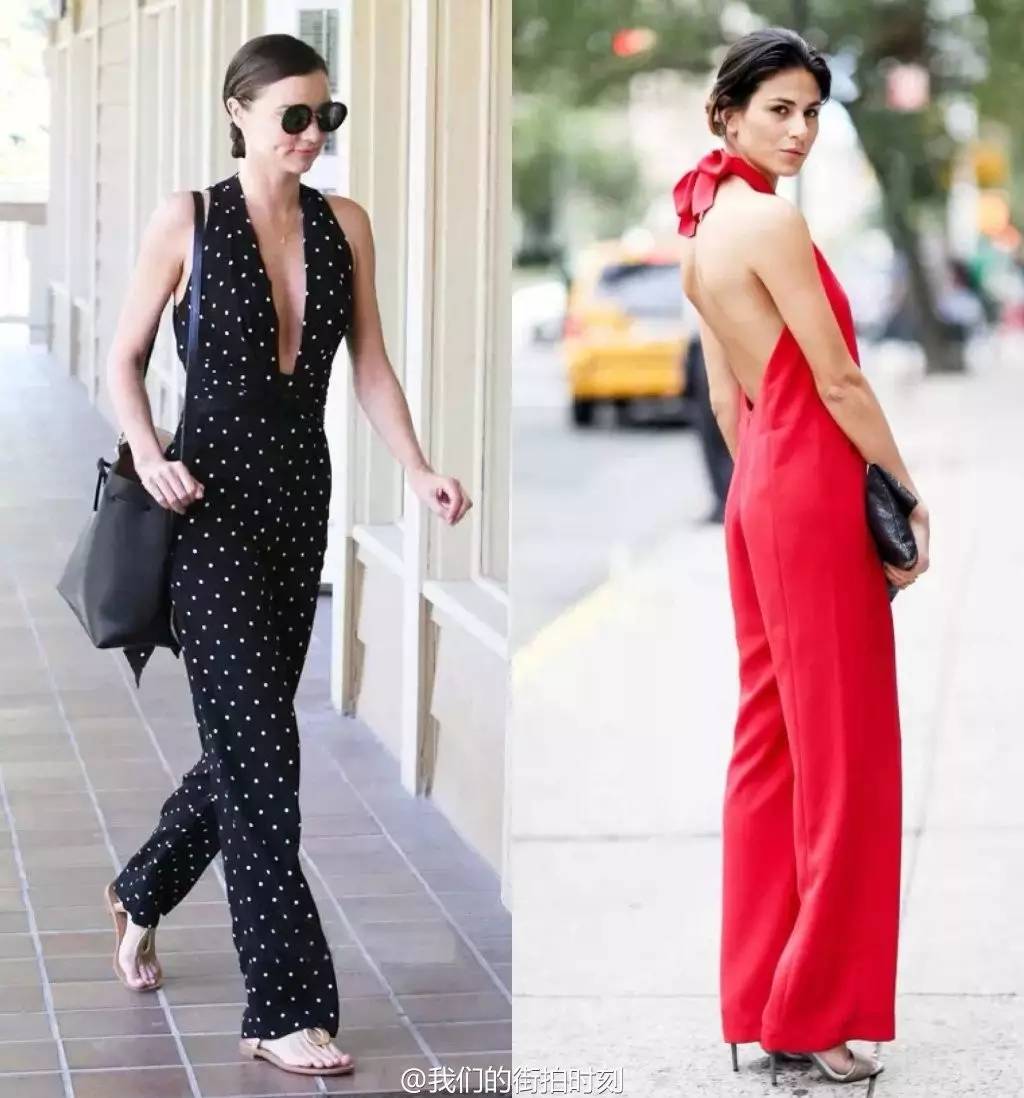 连体裤时尚搭配_连体裤穿搭_连身裤连体裤