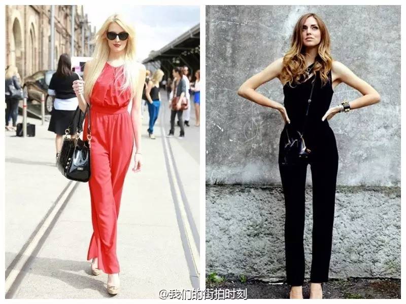 连体裤时尚搭配_连体裤穿搭_连身裤连体裤