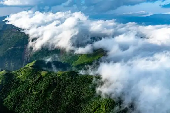 飞机观云体验_乘坐飞机观云_从飞机上看白云