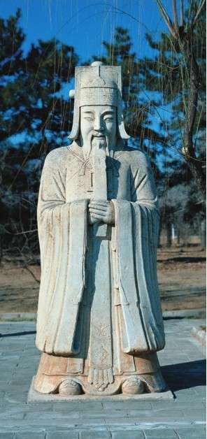 十三陵 明朝皇帝 陵寝文化_清昭陵雕像