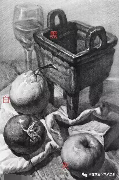 衬布黑白灰关系_素描衬布画法_素描衬布画法步骤图