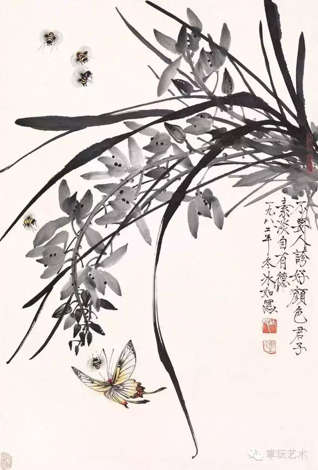 王冰如 蝴蝶画 高清作品_王冰石书画_中国蝴蝶王 王冰如 画家经历