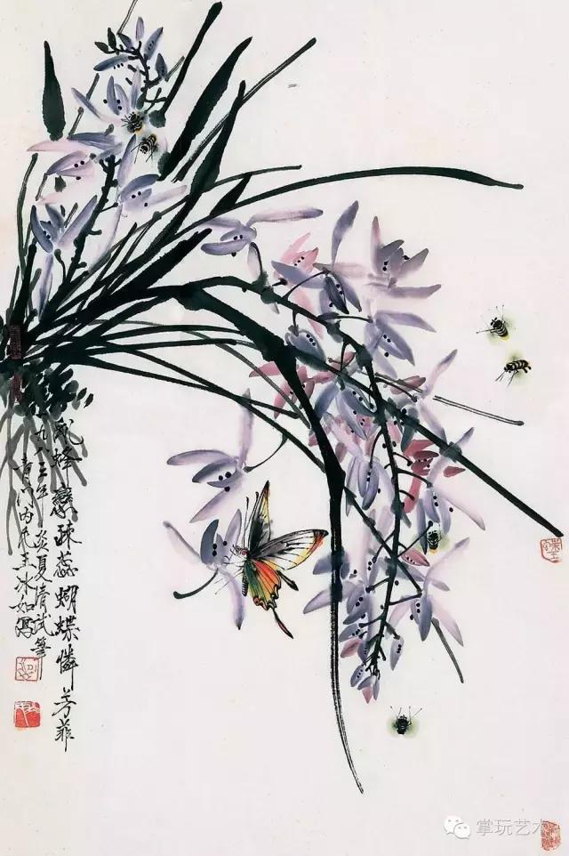 王冰石书画_中国蝴蝶王 王冰如 画家经历_王冰如 蝴蝶画 高清作品