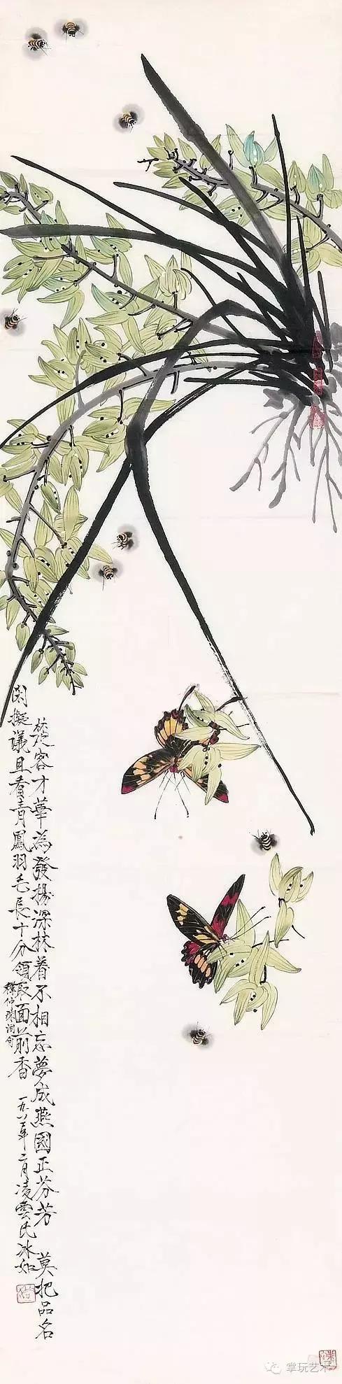 王冰石书画_王冰如 蝴蝶画 高清作品_中国蝴蝶王 王冰如 画家经历