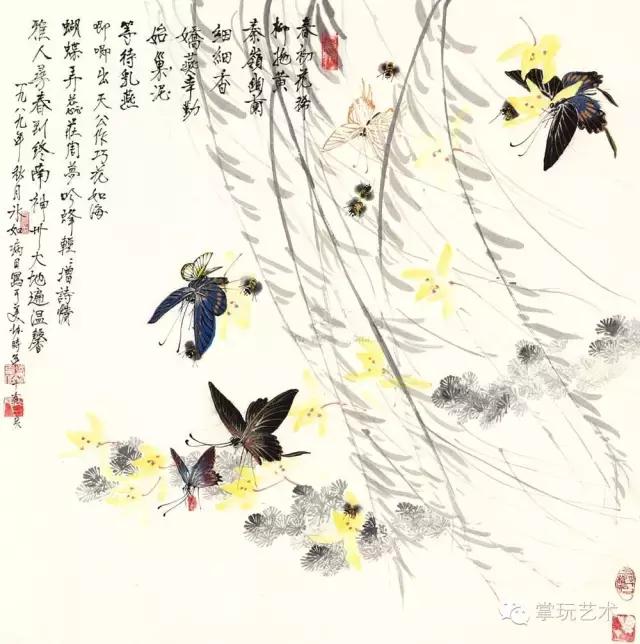 王冰如 蝴蝶画 高清作品_王冰石书画_中国蝴蝶王 王冰如 画家经历