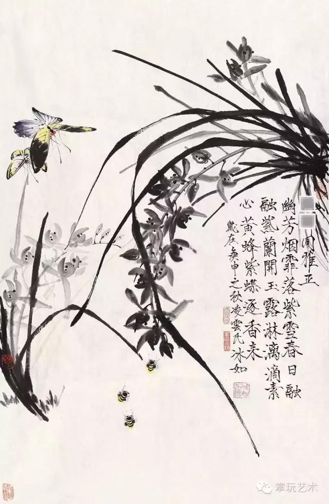 王冰石书画_中国蝴蝶王 王冰如 画家经历_王冰如 蝴蝶画 高清作品