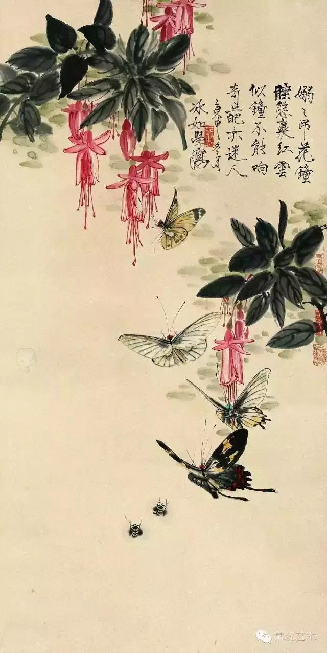 中国蝴蝶王 王冰如 画家经历_王冰石书画_王冰如 蝴蝶画 高清作品
