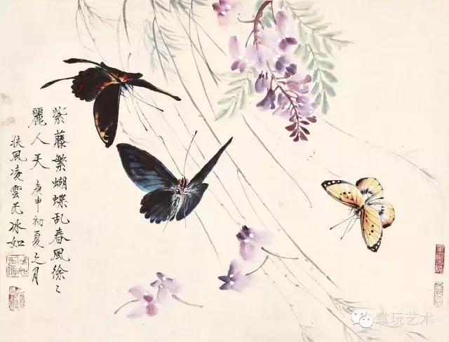 中国蝴蝶王 王冰如 画家经历_王冰如 蝴蝶画 高清作品_王冰石书画