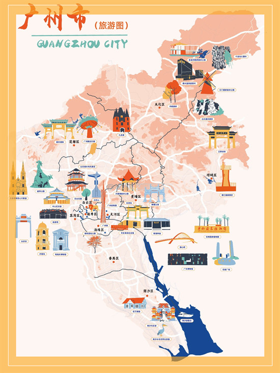 手绘旅游路线图怎么画_深圳手绘地图设计_手绘地图设计