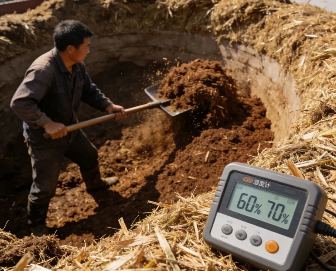秸秆制作有机肥技术_堆沤腐熟秸秆肥方法_农作物秆发酵
