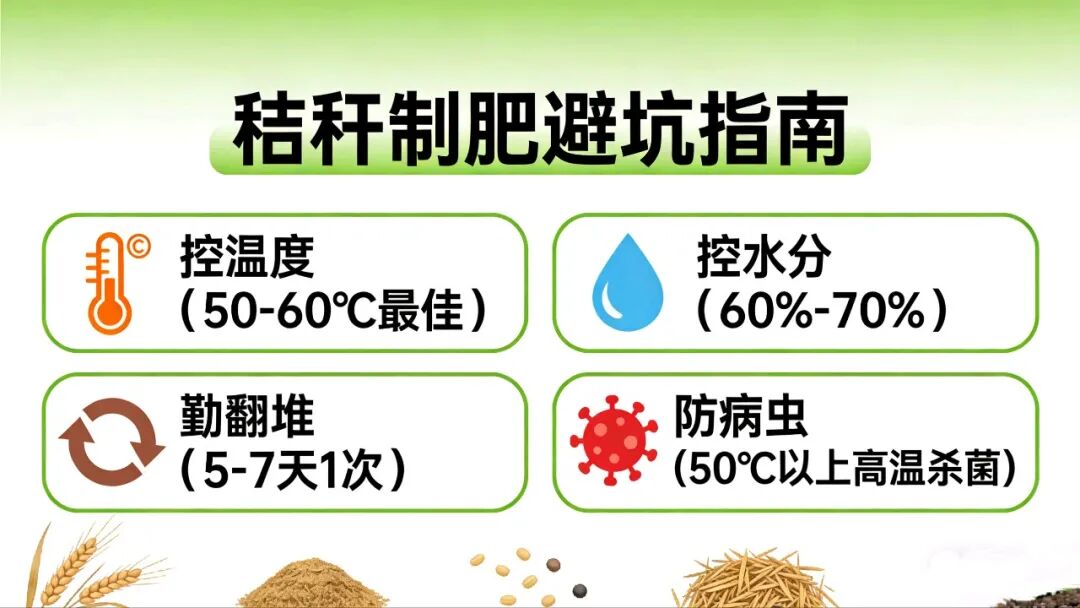 秸秆制作有机肥技术_农作物秆发酵_堆沤腐熟秸秆肥方法