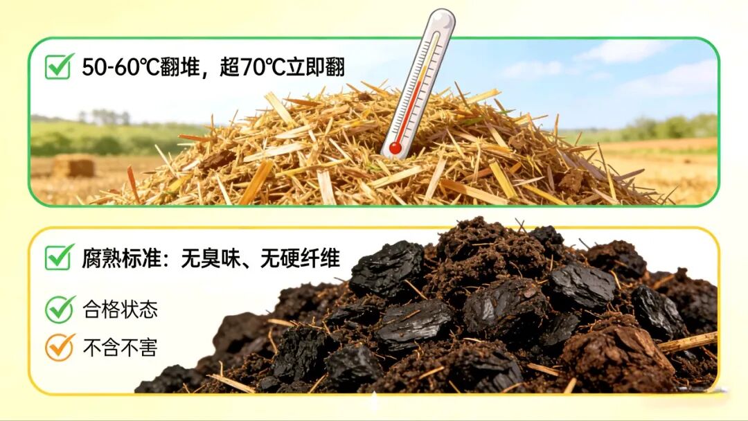 秸秆制作有机肥技术_堆沤腐熟秸秆肥方法_农作物秆发酵