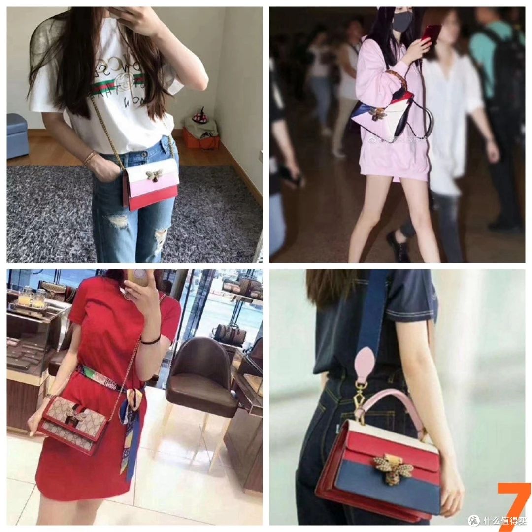 GUCCI 玛格丽特皇后蜜蜂造型包优缺点比价