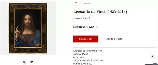 达芬奇救世主真迹鉴定_达芬奇救世主拍卖价格_梵高的画卖多少钱