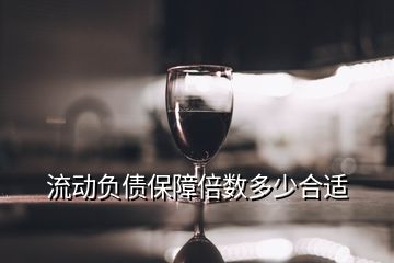 流动负债保障倍数多少合适
