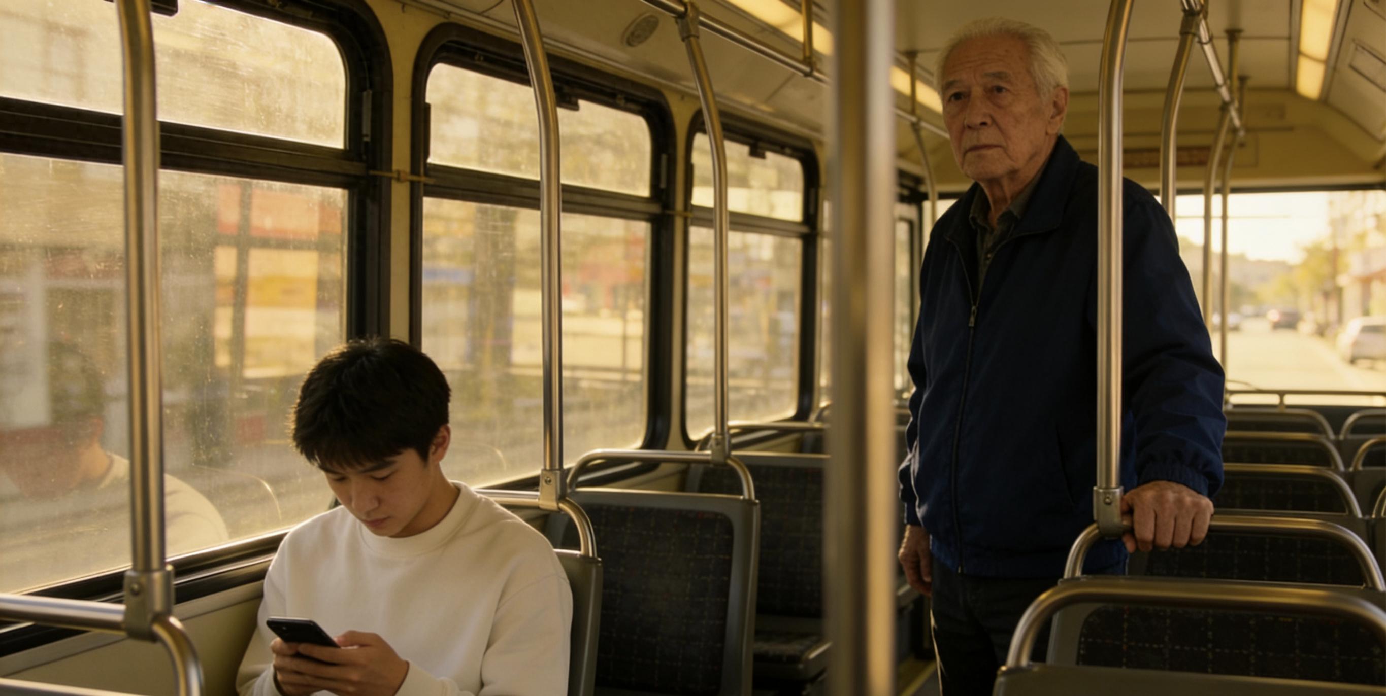 公交车上让座是情分不是本分_新闻评论范文让座_年轻人不让座被指责