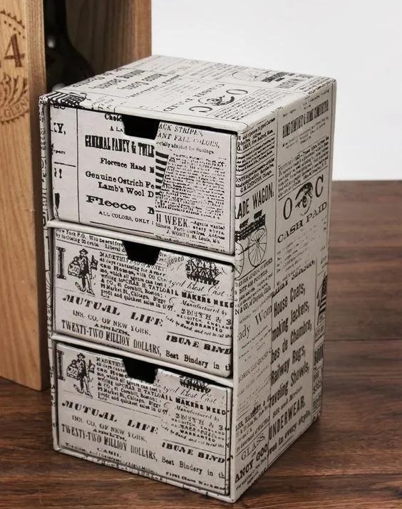 制作简单的工艺品_快递盒DIY手工_快递盒改造成收纳盒