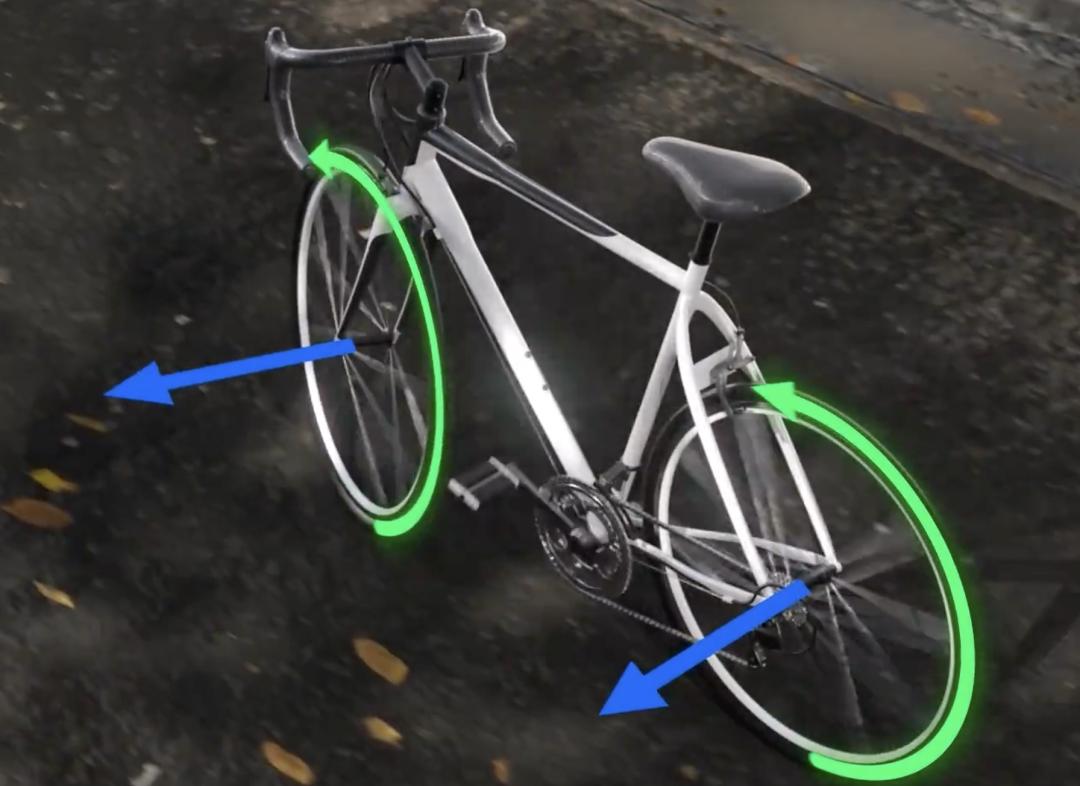 自行车平衡原理_自行车车轮转动的奥秘_自行车稳定性科学解释