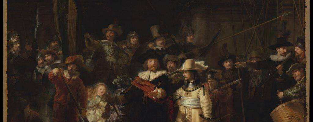 伦勃朗夜巡超高清图像_伦勃朗素描好高清_名画数字化保存