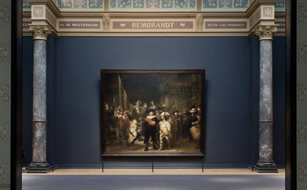 伦勃朗素描好高清_名画数字化保存_伦勃朗夜巡超高清图像