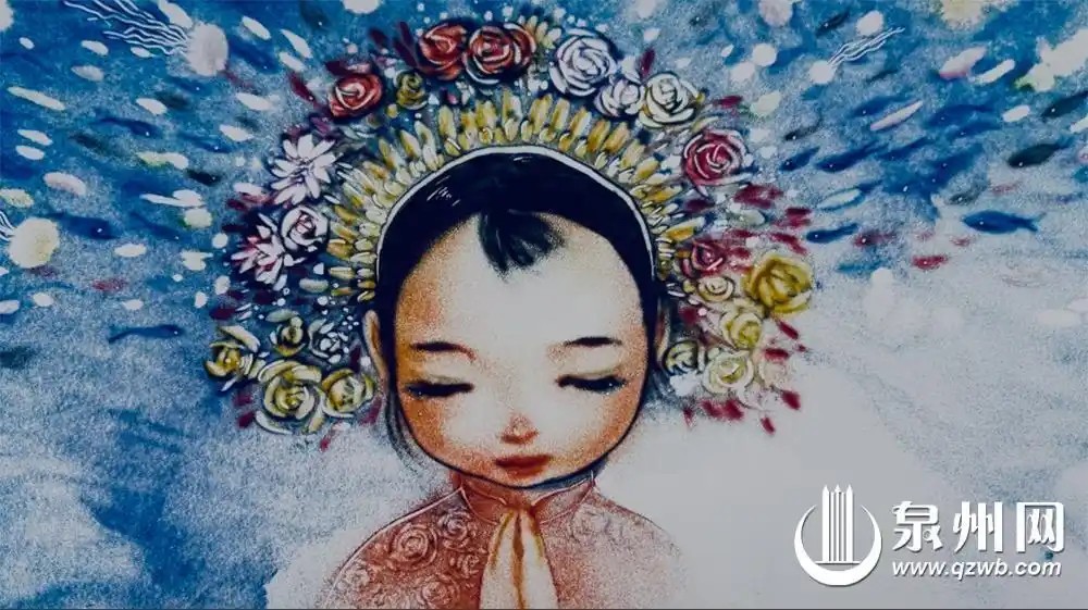 泉州沙画艺术家陈益谦_沙画玻璃瓶创意作品_沙画瓶子图片大全