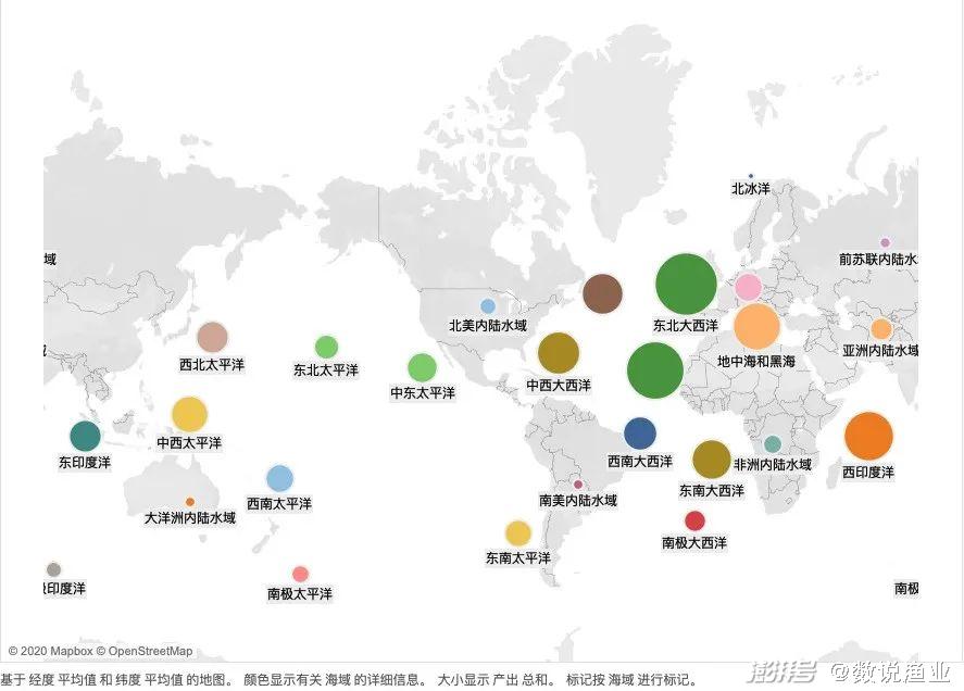 联合国粮食与农业组织渔业数据_全球分区域捕捞情况_全球四大渔场