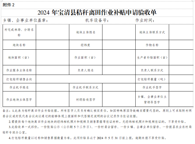 宝清县秸秆综合利用工作实施方案_秸秆气化政策_宝清县秸秆还田作业补贴