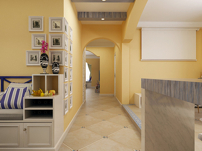 地中海风格装修特点_相框装饰墙_蓝色墙面设计