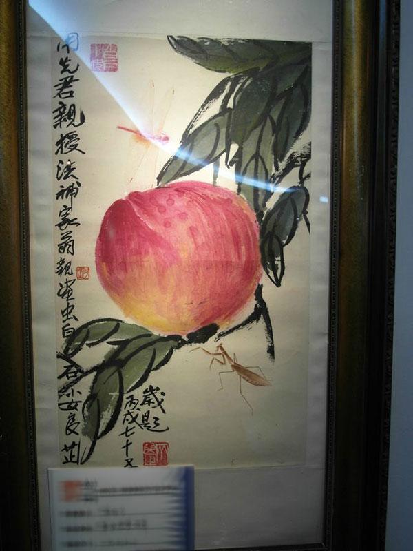 齐白石传人汤发周_齐白石的松柏高立图_齐良芷题鉴齐白石真迹