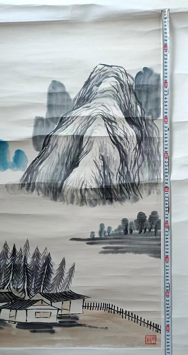 齐白石的松柏高立图_齐良芷题鉴齐白石真迹_齐白石传人汤发周