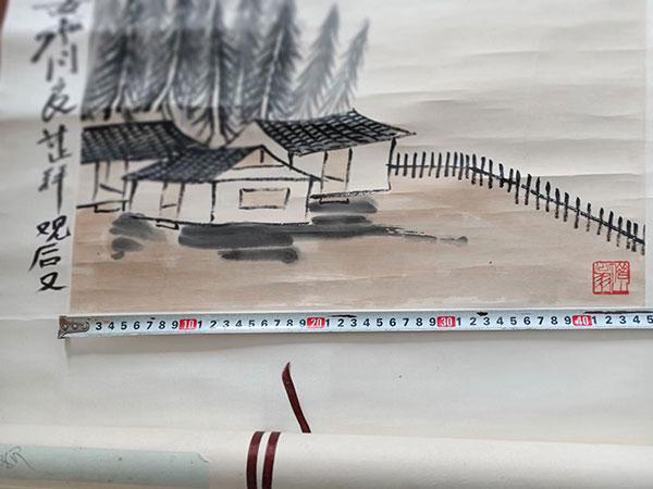 齐白石的松柏高立图_齐良芷题鉴齐白石真迹_齐白石传人汤发周