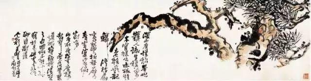 齐白石的松柏高立图_近现代名家山水画松_中国文人画松树名家作品