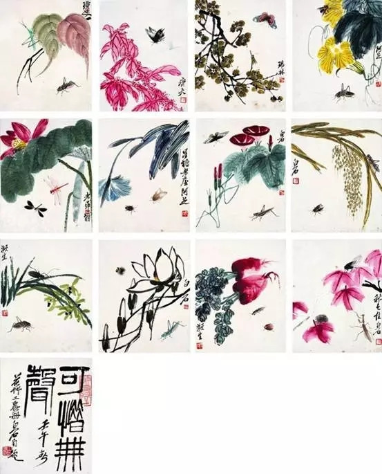 齐白石的松柏高立图_齐白石最贵画拍卖记录_齐白石画虾价格