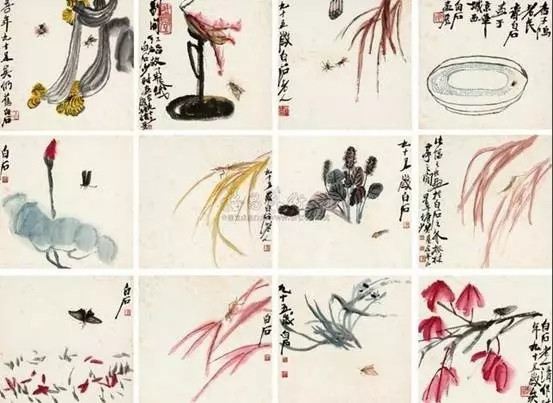 齐白石的松柏高立图_齐白石最贵画拍卖记录_齐白石画虾价格