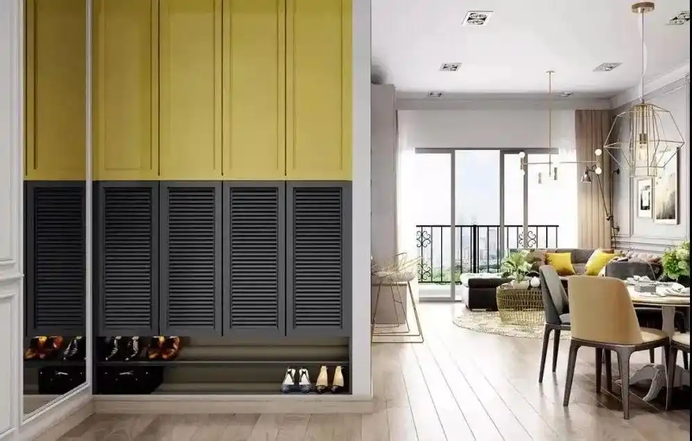 进门换鞋区效果图_门厅设计_门厅收纳