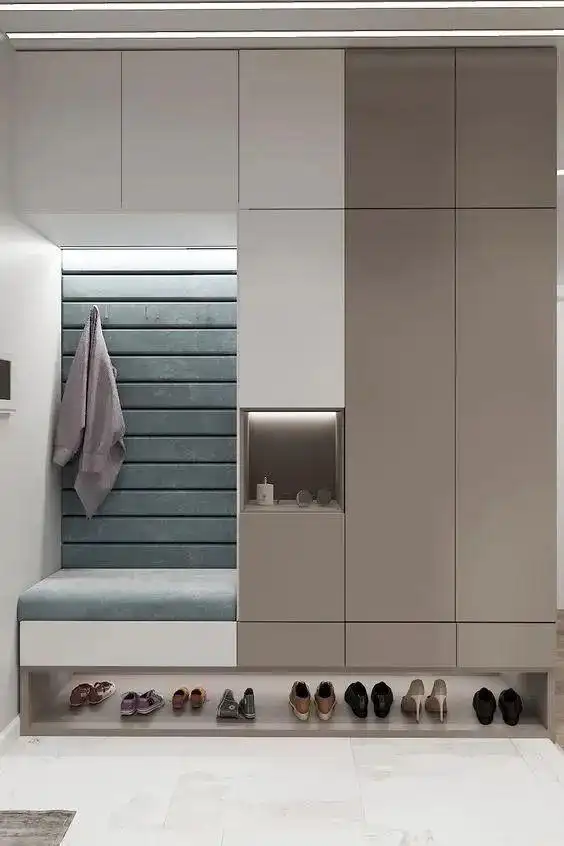 门厅设计_进门换鞋区效果图_门厅收纳