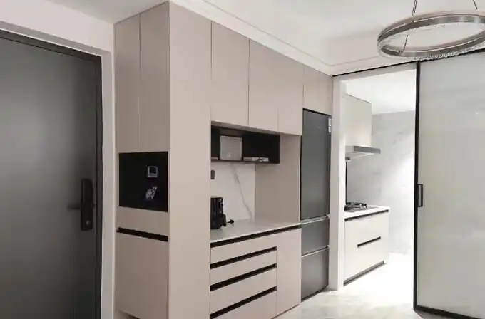 独立玄关鞋柜布置_进门换鞋区效果图_玄关鞋柜设计